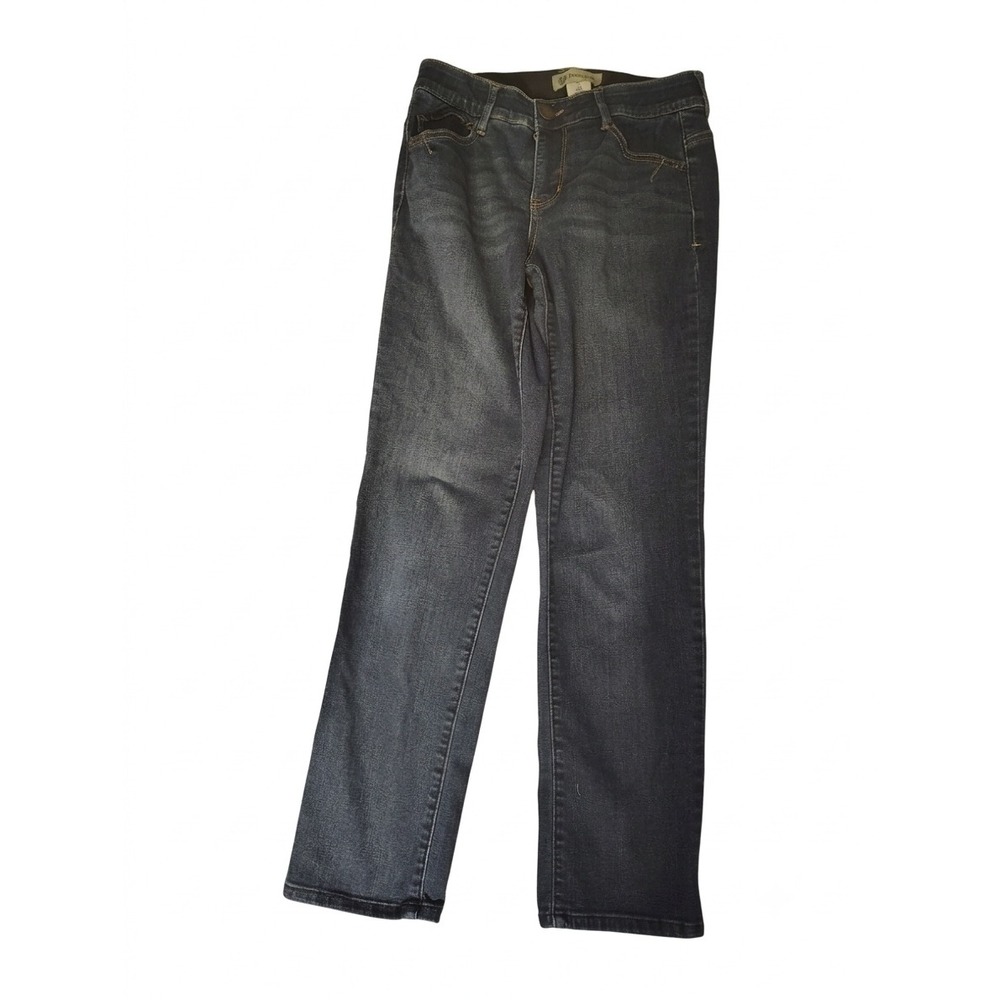 Democracy Ab Solution Straight Leg Jeans Dark Wash Indigo Blue Size 6